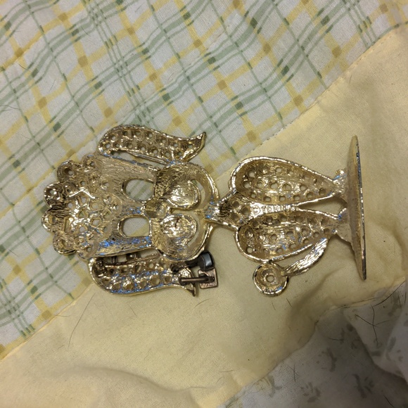 1980s TORINO Poodle Dog Earring Holder Stand Vintage Signed - Picture 3 of 10